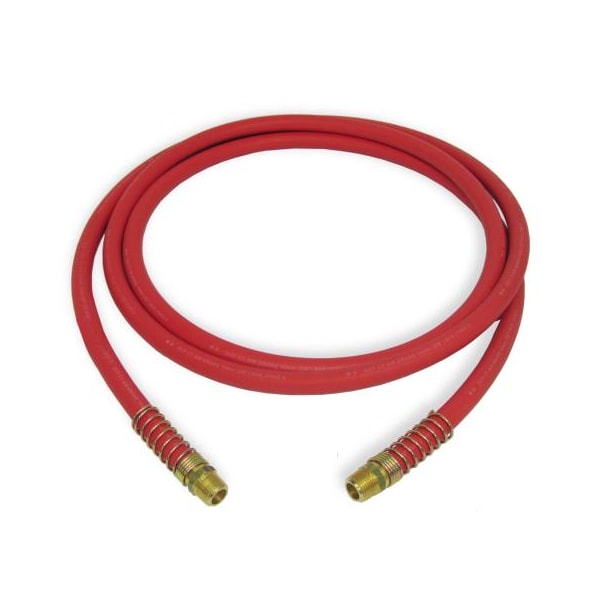 15' Rubber Air Line Hose Assy, Red
